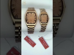 Fashion Stainless Steel Men Quartz Watch With Square Design And Buckle Clasp