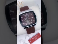 Water Resistant Men's Silicone Watches Quartz Movement Custom Logo