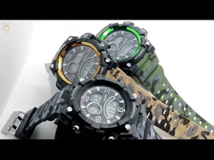 Automatic Date Black Digital Sport Watch With 100m Water Resistance