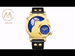 ML8305 Durable Denim Quartz Wrist Watch Custom Logo With Secure Hook Buckle