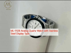 ML-1112B Analog Quartz Watch with Stainless Steel Display Type