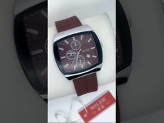 Water Resistant Men's Silicone Watches Quartz Movement Custom Logo