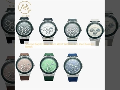 Silicone Band Classic Mens Wrist Watches For Your Business Needs