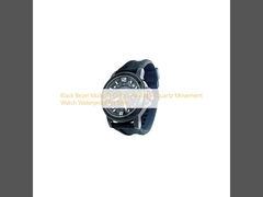 Black Bezel Multiple Colors Available Quartz Movement Watch Waterproof for Men 