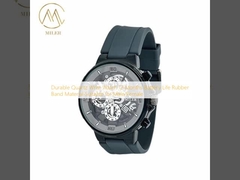 Durable Quartz Wrist Watch 12 Months Battery Life Rubber Band Material Suitable for Male/Female