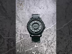 Classic Mens Wrist Watches And Silicon Band Material For Performance