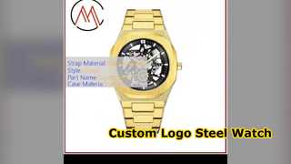 Stainless Steel Watch Laser Logo Case Back